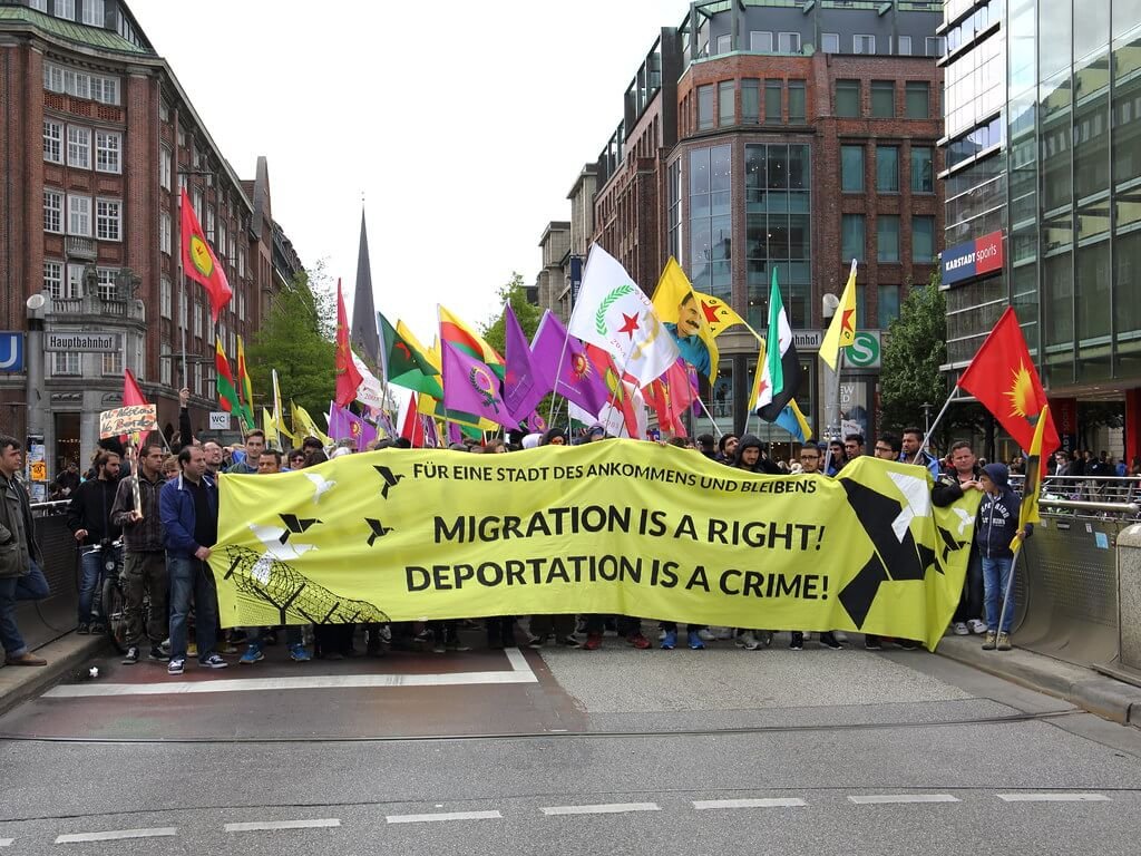 Hamburger Demonstration gegen Rechtsextremismus